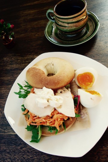 Morning Ride限定ベーグルサンド