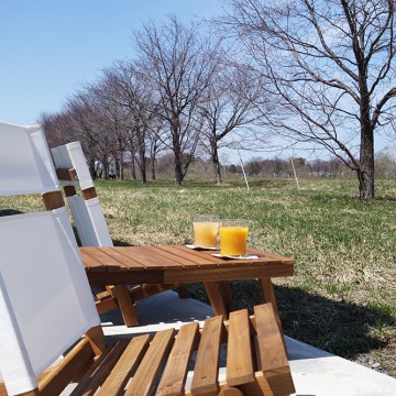 テラス席ができました…