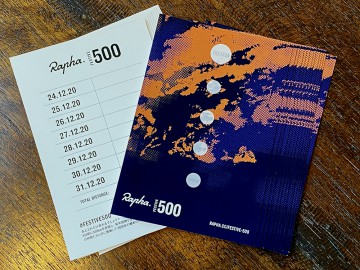 Rapha FESTIVE 500 ブルベカード届きました！